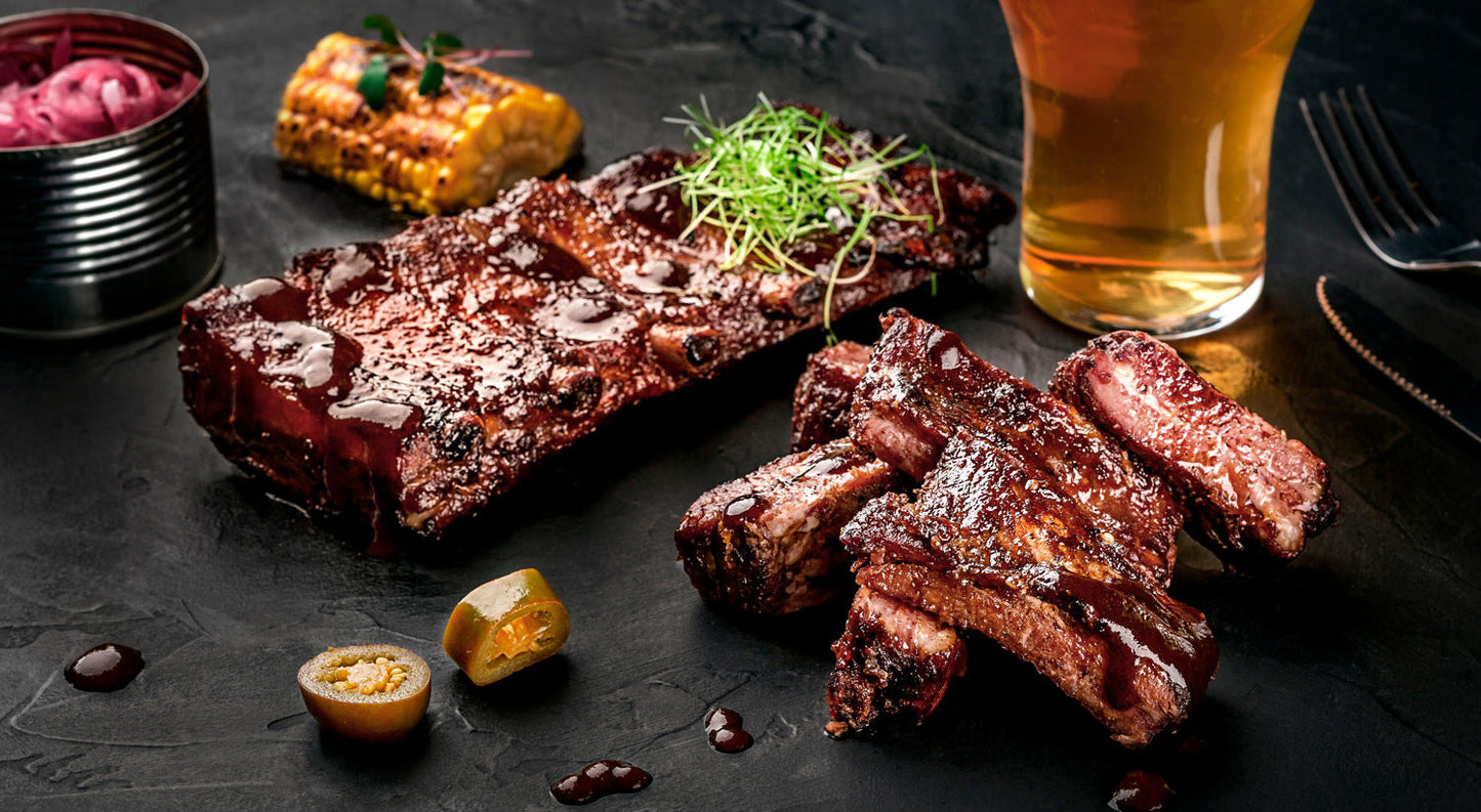 Smoked Slim Cocktail Barbecue Ribs