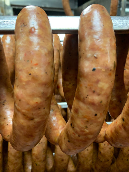 Smoked chipotle Brats Greedy's Hog