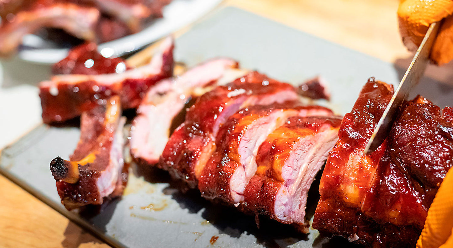 Smoked Barbecue Baby Back Ribs - Duroc