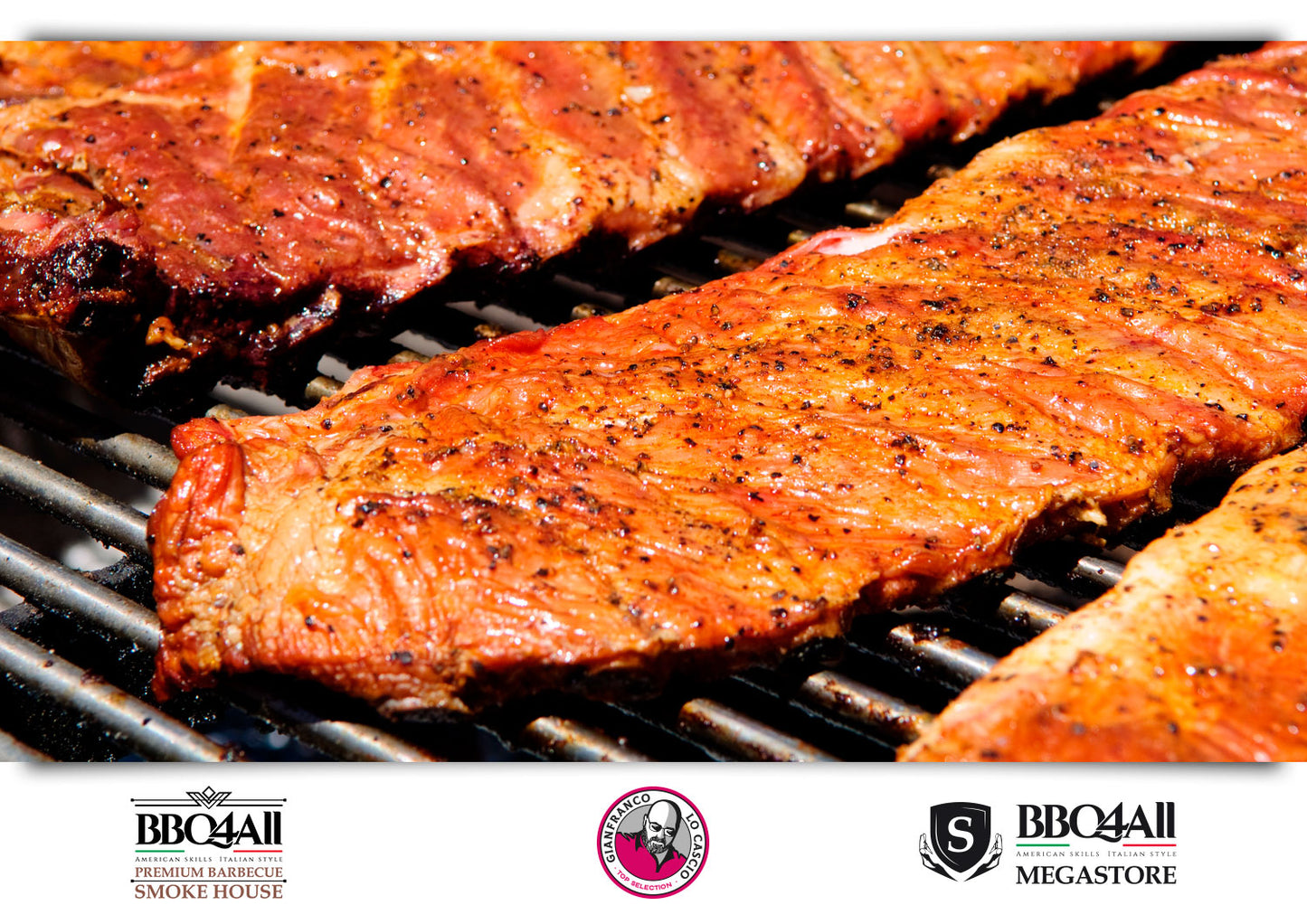 Ribs precotte affumicate di Maiale Duroc in pieno stile BBQ4ALL - Megastore