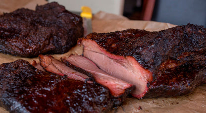 Smoked Barbecue Brisket Texas Style - Blue Ox - Black Angus Prime