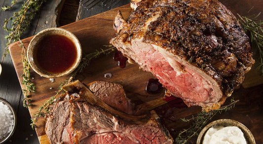 Ranch Smoked Prime Rib Roast - Black Angus Blue Ox
